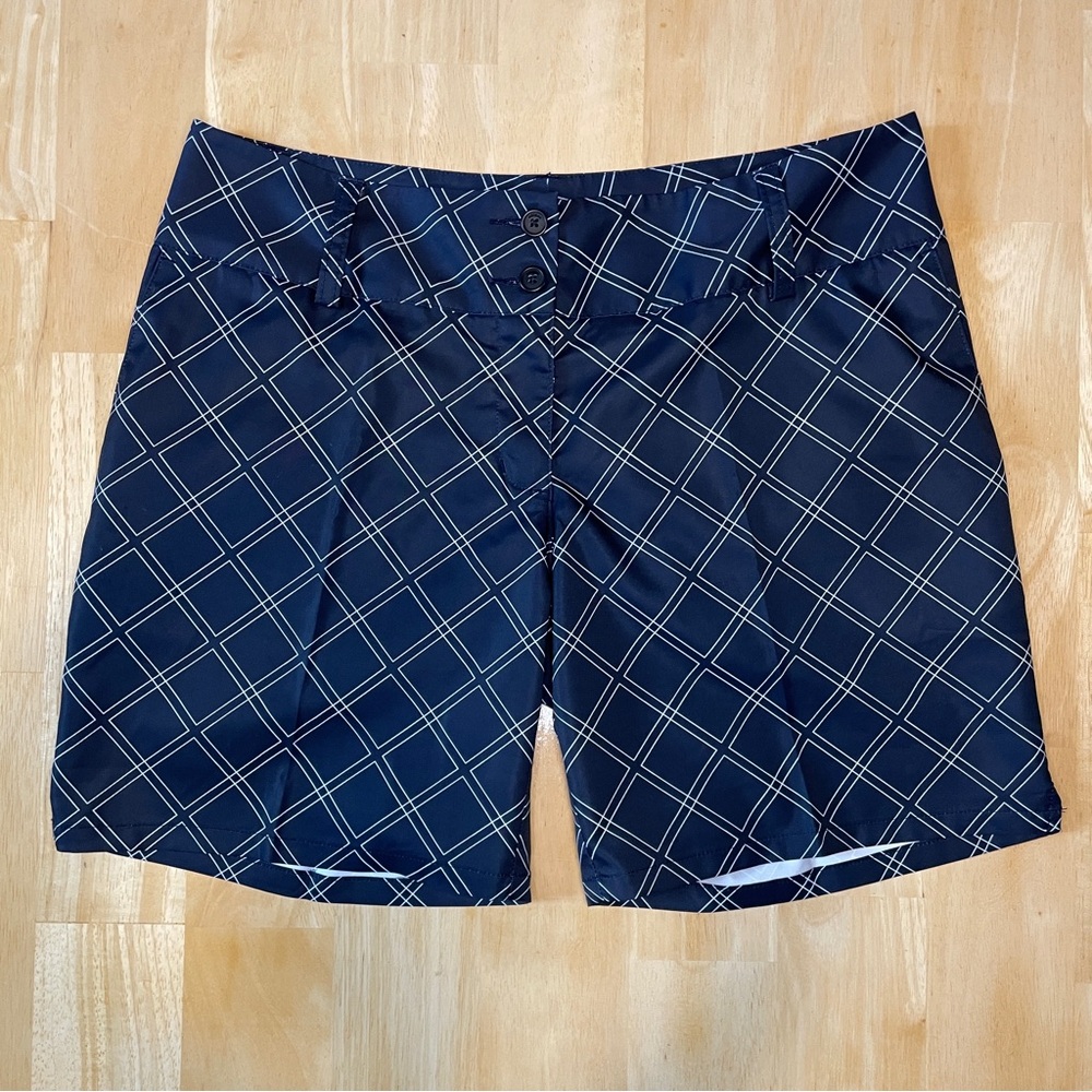 Adidas Golf Diamond Patterned Performance Shorts … - image 3